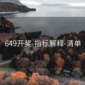 649开奖-指标解释-清单